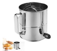 Siphon à sucre manuel pour farine et sucre glace | Shaker en acier inoxydable facile à saisir pour gâteaux, crêpes | Accessoire de cuisson maison et outil cadeau
