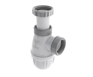 Siphon bouteille pour vasque réglable Valentin Connectic blanc/gris 32mm