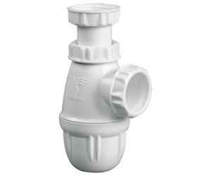 Siphon bouteille pour vasque Valentin blanc 32mm