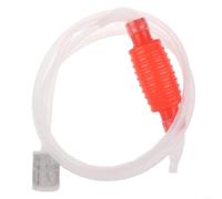Siphon changeur d'eau avec pompe manuelle et tuyau en silicone de qualité alimentaire pour transfert manuel de liquide, dispositif d'aspiration avec filtre intégré, 2 mètres de long