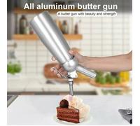 Siphon chantilly 500ml pro, 3 douilles inox/aluminium, pour mousses, crèmes, cartouche gaz Label