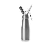 Siphon chantilly IBILI - 0 5 L - Aluminium - Contact alimentaire - Livré avec deux becs