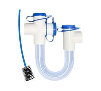 Siphon coudé en U en PVC 1,9 cm standard avec brosse de nettoyage pour systèmes CVC climatiseurs PVC transparent U