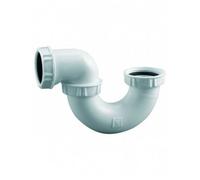 Siphon de baignoire en PVC sortie orientable blanc - VALENTIN - 00 560200 001 00