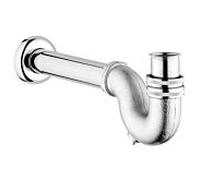 Siphon de bidet VitrA A45118 chromé, G 1 1/4, tuyau de sortie et rosace