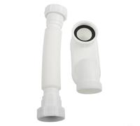 Siphon de bouteille réglable pour bonde de douche - Kit de siphon d'évier flexible G1-1/2 filetage 20-80 cm de long anti-odeur