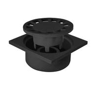Siphon de cour en polypropylène - 150x150 mm - Noir - Résistant au gel - Résistant à l'abrasion