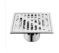 Siphon de Douche à l’Italienne 150x150mm, Drain Sol Inox Carré Anti-Odeur Salle de Bain
