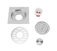 Siphon de Douche carré en Acier Inoxydable 304 de 11 Cm pour Tuyaux de 50 Mm à 110 Mm, Salles de Bains, Balcons, Hôtels