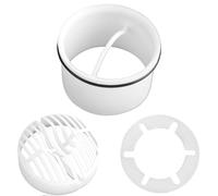 Siphon de douche, couvercle de vidange de douche, compatible avec bonde, siphon anti-odeurs, tuyau plongeur avec joint, filtre à cheveux, écoulement de douche, attrape-cheveux