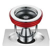 Siphon de douche - Noyau d'écoulement de sol en cuivre - Siphon anti-odeurs - Accessoire de salle de bain pour buanderie, tuyaux d'eaux usées, cuisine, cave