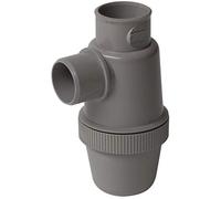 Nicoll Siphon de lavabo YJC à coller Entrée verticale Ø50 mm Gris