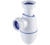 Siphon de lavabo à joints intégrés GIRPI - sortie Ø32 - plastique - double installation
