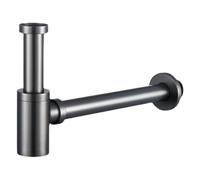 Siphon de Lavabo Brushed Drains Set Brass Siphon P-TRAP Deodorization Bathroom Vanity Basin Pipe Waste With Pop Up Drainer(Color2)