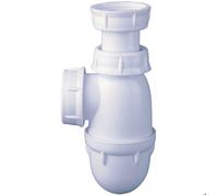 Nicoll 92954 Siphon lavabo Tube regl g 33x42 l211 0201001, Blanc