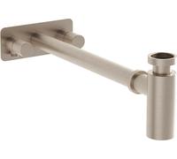 Siphon de lavabo symétrique, rosace, nickel brossé, collection Waste Trap | A4515934