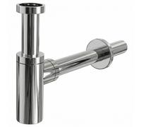 Siphon de lavabo universel design 100% métal chromé (A400)