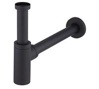 Siphon de lavabo universel en laiton noir mat ecrou tournant a visser 33x42 (1'1/4) - Pour evacuation diamètre 32 mm - Installation facile - Design elegant NOYON & THIEBAULT