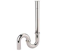 Siphon de machine à laver laiton simple entrée sortie verticale 45120000800