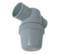 Siphon de parcours PVC gris horizontal - Mâle / femelle - Ø 32 mm - Nicoll