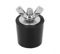 Siphon de piscine en caoutchouc pour hivernage, bouchon de tuyau antigel en acier inoxydable, résistant au froid, antidérapant, noir (25 mm)