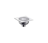 Delabie Siphon de sol à encastrer 140 x 140 mm Ø40 laiton chromé garde d'eau 18 mm Réf. 684000