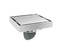 Siphon de Sol à Grand refoulement Tout cuivre pour Salle Bain et Balcon - Design déodorant chromé 10 x cm Idéal Une Utilisation familiale hôtelière