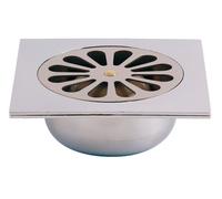 Siphon de sol ABS chromée 140x140 - VALENTIN - 46230000000