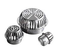 Siphon De Sol Acier Inoxydable Rond Couvercle De Grille Anti-Blocage, 40 50 60 75 80 90 125 160 180mm Pour Les Tuyaux De Drainage Les Toits Les Balcons(90mm/3.5")