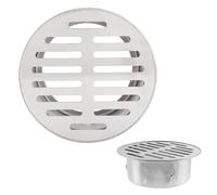 Siphon De Sol Antiblocage, Drain De Sol Rond De 75 90 110 160 200mm En Acier Inoxydable Pour Toit Extérieur, Grille D'évacuation D'eau De Pluie, Prêt À L'emploi Couvercle Amovible(200mm)