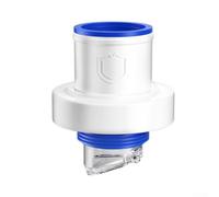 Siphon de sol avec joint magnétique pour évier de cuisine, compatible avec tuyaux de 50 mm et 75 mm, joint d'étanchéité en silicone, sortie de 3 cm, design ouvert à 180°, blanc + bleu