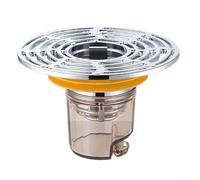 Siphon de sol avec siphon d'odeur et noyau de filtre pour bonde d'évier, empêche les odeurs et soutient le débit d'eau dans les systèmes de drainage de salle de bain, résistant à l'usure (argent 32-43