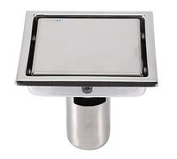 Siphon de Sol Caniveau de Douche Drain de Sol 304 en Acier Inoxydable Anti-Odeur Drain De Plancher Couverture Douche pour WC Salle de Bain Cuisine, 110 x 110mm