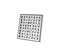 Siphon de Sol carré pour Salle de Bain, Filtre Amovible Anti-Obstruction et Anti-odeurs, en Acier Inoxydable 304, pour Salle de Bain et Cuisine (30 cm)