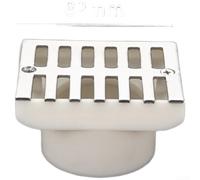 Siphon de sol compact en acier inoxydable avec sortie latérale pour les espaces restreints avec canaux lisses pour empêcher efficacement les blocages (DN50 Petit)