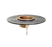 Siphon de sol de douche - Prévention du refoulement, installation facile, noyau d'étanchéité à membrane en silicone, rabat à ressort anti-odeur, anneau adaptateur universel de 6,3 cm | Pour égouts de