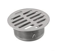 Siphon de sol en acier inoxydable 50 200 mm avec fonction anti-blocage pour installation extérieure, balcon et tuyau de drainage de toit (tube de 83 mm)