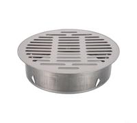 Siphon de sol en acier inoxydable avec design creux anti-blocage pour extérieur et toit (tube de 200 mm)