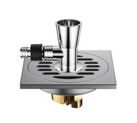 Siphon de sol en acier inoxydable avec noyau entièrement en cuivre conçu pour l'intégration du système de drainage dans les nouvelles constructions et les travaux de remodelage, vanne d'étanchéité