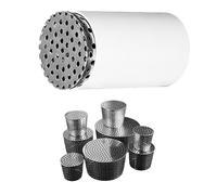 Siphon De Sol En Acier Inoxydable Avec Trou Rond Latéral PVC Tuyau Capot De Sortie D'air Pour Ventilation Et Drainage Du Toit, Filtre Anti-débris(125mm/4.9in)