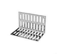 Siphon de sol en acier inoxydable avec tuyau ABS pour tubes de 50/75/110 mm, protection de gouttière anti-blocage pour drainage latéral de toit, balcon, vers le bas (feuille de fuite de sol)