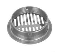 Siphon de sol en acier inoxydable pour toit extérieur, jardin, balcon, design creux anti-blocage, convient aux tuyaux en PVC de 50 à 200 mm, argenté (tube de 150 mm)