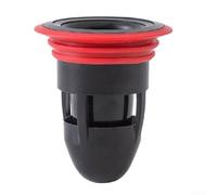 Siphon de sol en caoutchouc avec joint en silicone pour douche de salle de bain, évier de cuisine ou cave, insert de prévention et anti-refoulement pour 3,6 à 5,1 cm (blanc)