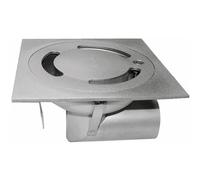 Siphon de sol en inox - 150 x 150 mm - sortie verticale - Netsol ACO