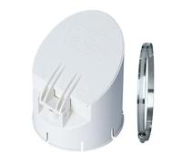 Siphon de sol en PVC à fermeture automatique avec bouchon de tuyau de pluie et pinces, accessoire de drainage extérieur de salle de bain, balcon, drainage auto-scellant et bouchon réglable multi-usage