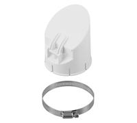 Siphon de sol en PVC avec vanne de déplacement à fermeture automatique, tailles 50/75/110/160 mm pour drainage extérieur, balcon et jardin, blanc