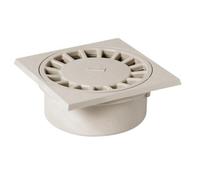 Siphon de sol en pvc gris - 200 x 200 mm - sortie M80 - F90 - SC089 NICOLL