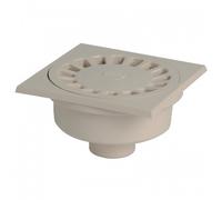 Siphon de sol en pvc sable - 200 x 200 mm - sortie M 75 - F 63 mm /sable - SC756S NICOLL