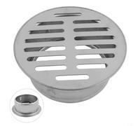 Siphon de sol fonctionnel en acier inoxydable 50 200 mm avec fonction anti-blocage, parfait pour une utilisation en extérieur et de grandes exigences de drainage (90 mm)