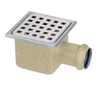 Siphon de sol inox avec grille amovible 21413